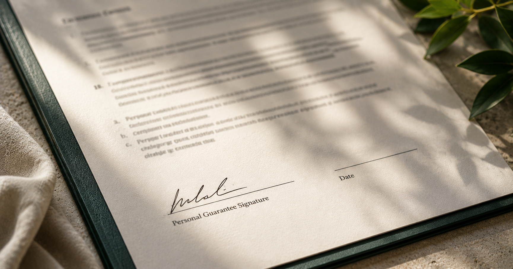 The Personal Guarantee Nobody Reads Until It is Too Late